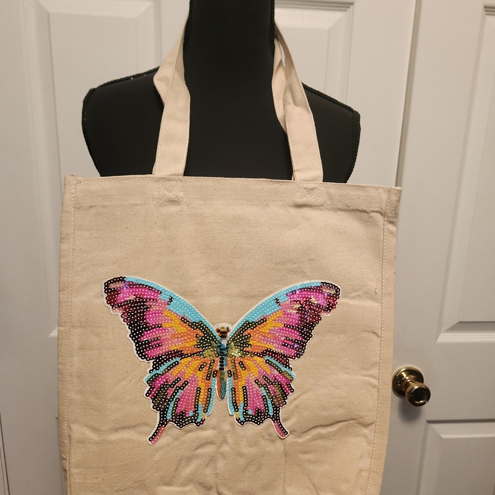 Butterfly Canvas Tote Bag